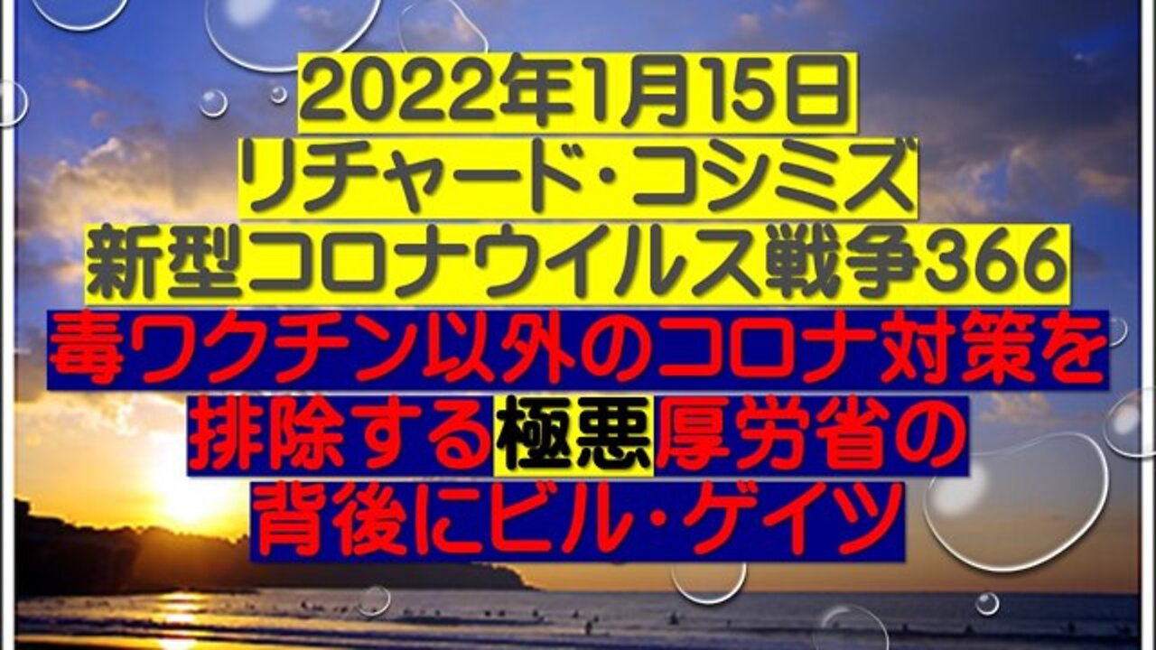 2022.01.15 リチャード・コシミズ新型コロナウイルス戦争366