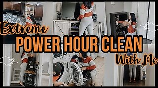 *EXTREME* POWER HOUR CLEAN WITH ME 2021 | EXTREME SPEED CLEANING MOTIVATION | ez tingz