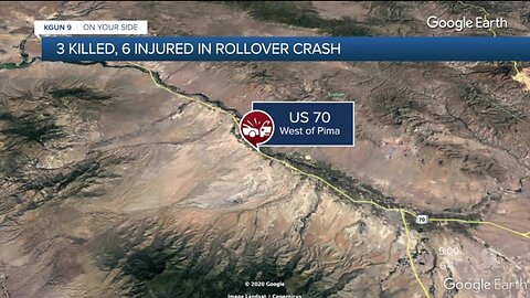 Arizona Dept. of Public Safety PS: 3 killed in van rollover