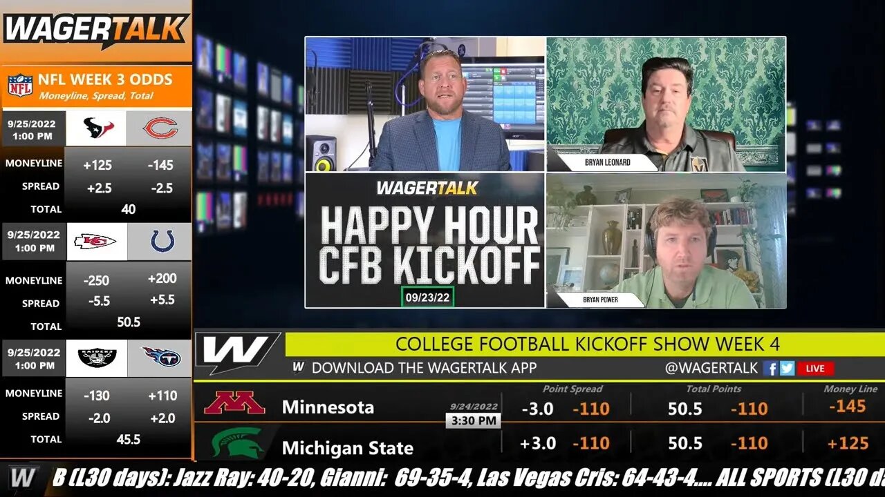 Happy Hour CFB Kickoff | NCAAF Week 4 Predictions | Oklahoma vs Kansas State | Oregon State vs USC