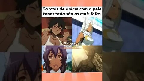 Garotas de anime com pelo bronzeada são fofas #shorts #anime