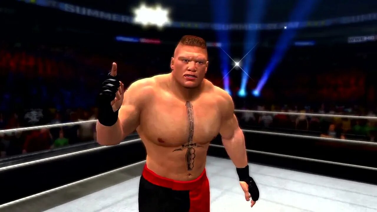 WWE '13 Gameplay Brock Lesnar vs Alberto Del Rio