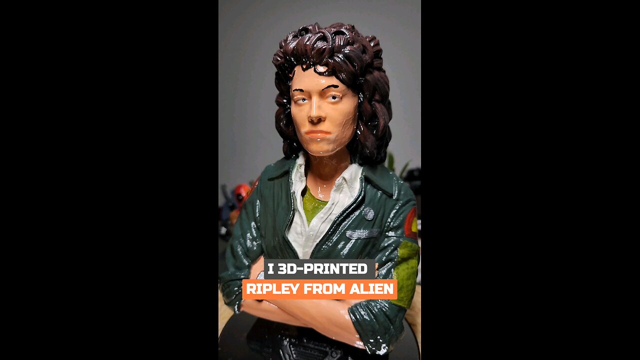 I 3D-Printed Ellen Ripley from the Alien movies #3dprinting #alien #sigourneyweaver #gvetech