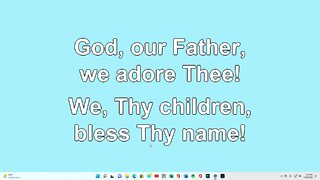 God our Father we adore Thee Verse 1