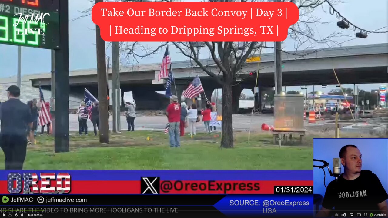 Take Our Border Back Convoy | Day 3 | Heading to Dripping Springs, TX |