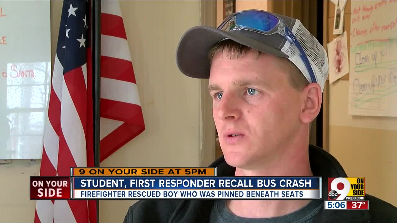 Student, first responder recall bus crash