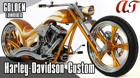 Harley-Davidson Custom: GOLDEN LOWRIDER * A&T Design