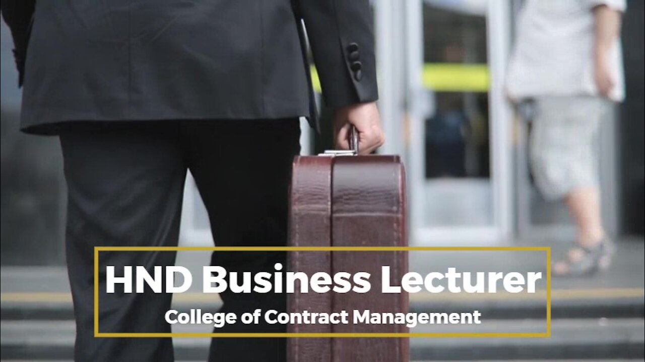 HND Business Lecturer | CCMUK