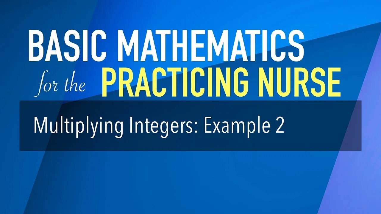 Multiplying Integers: Example 2