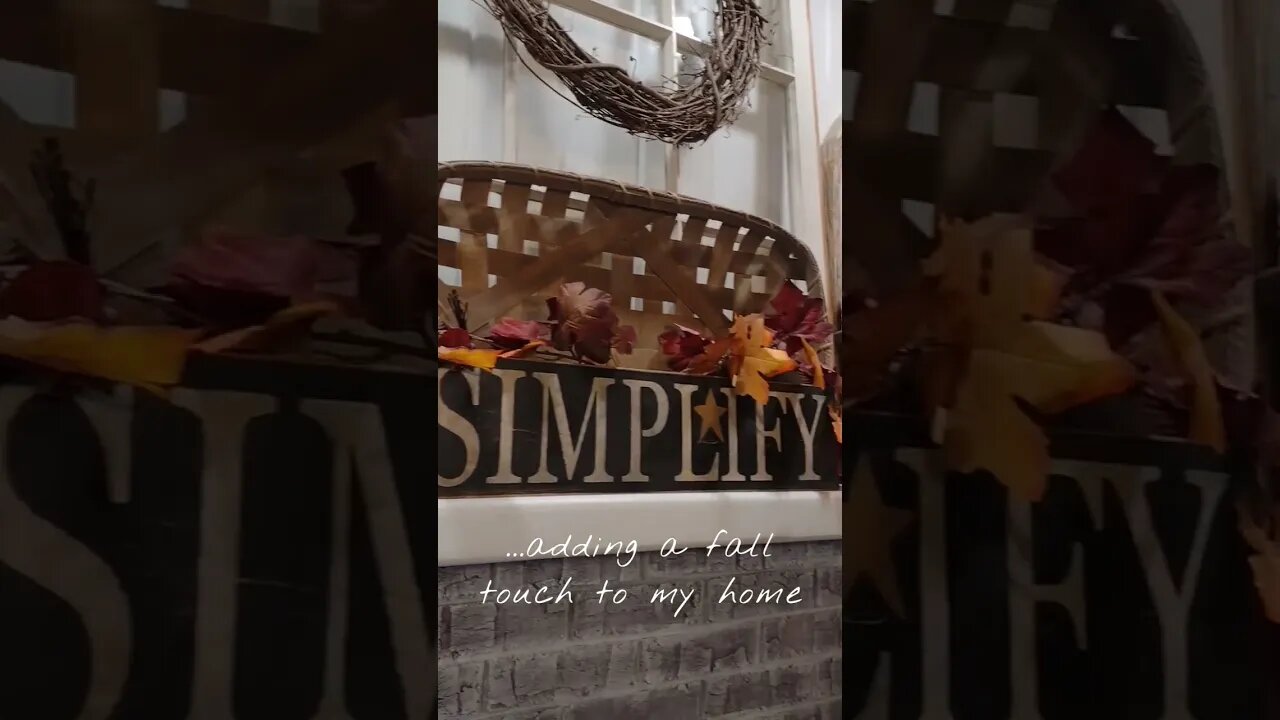 🍁Adding a Fall Touch to My Home🍁🧡 #fall #falldecorating #homemaking