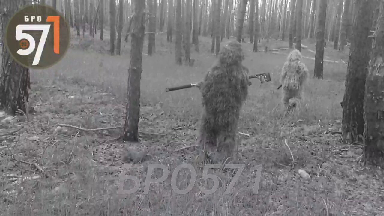 Russian Armed Forces snipers hunting for AFU/NATO in the forests on the Svatovo-Kremennaya front