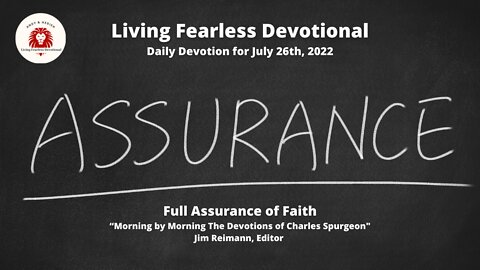 Full Assurance of Faith