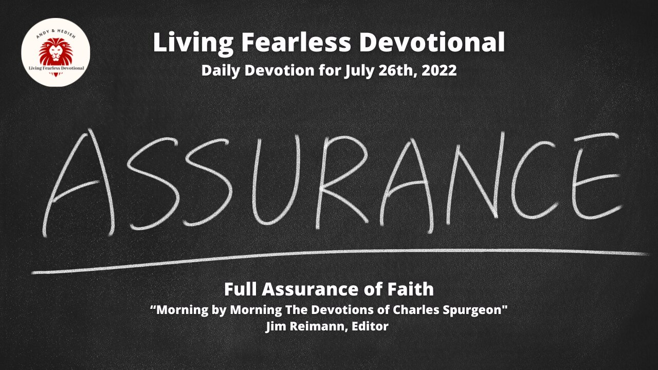 Full Assurance of Faith