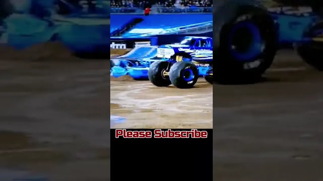 Monster Jam World Series. Obsessed, massive jump with a nosey!