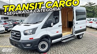 NOVA FORD TRANSIT MINIBUS CARGO VIDRADA 2.0 TURBO DIESEL 2022 EM DETALHES