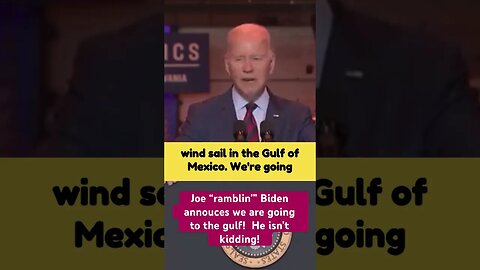 Joe Biden rambles again