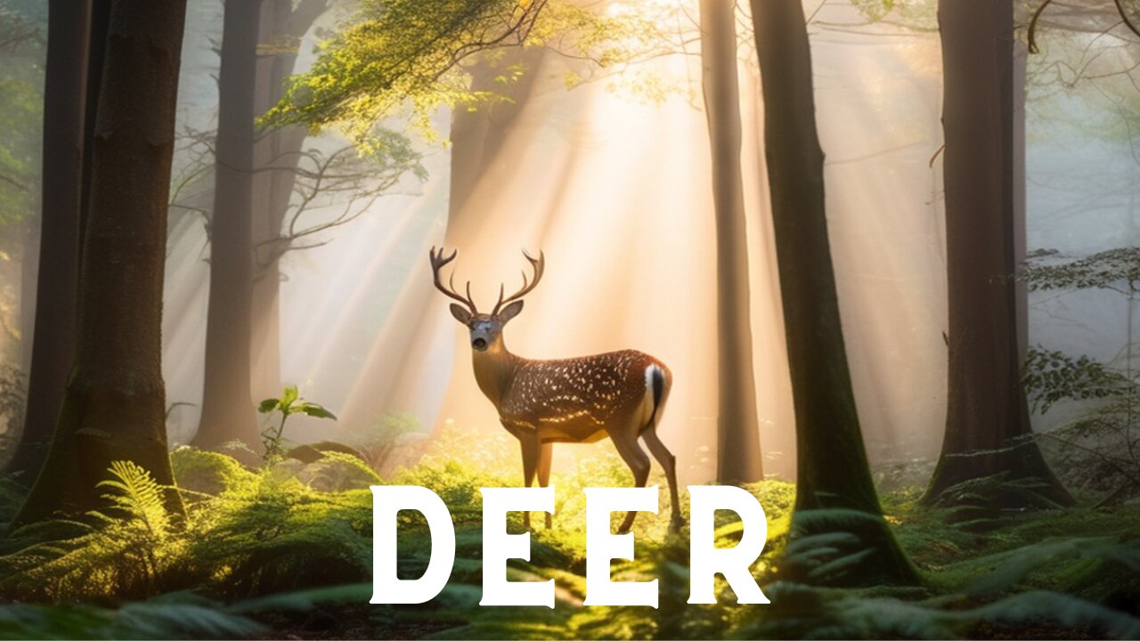 Deer Relaxing in 4K ~ Serene Wildlife Footage for Stress Relief