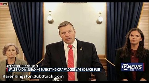 Karen Kingston warned, Kobach sues