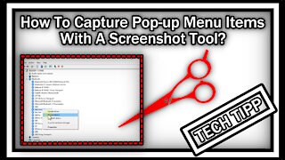 How To Capture Pop-up Menu Items With A Screenshot Tool On Windows 10?