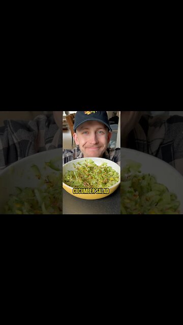 Cucumber Salad 🥒 #salad #recipe #shorts