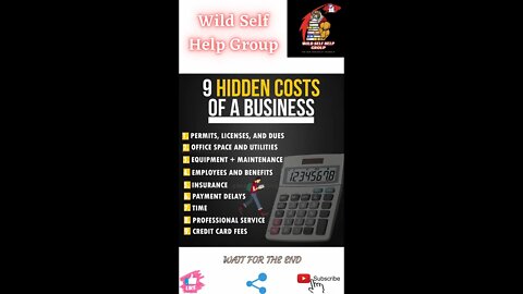 🔥9 hidden costs of a business🔥#shorts🔥#viralshorts🔥#motivation🔥#wildselfhelpgroup🔥