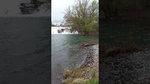 The Lachute River at High Flow