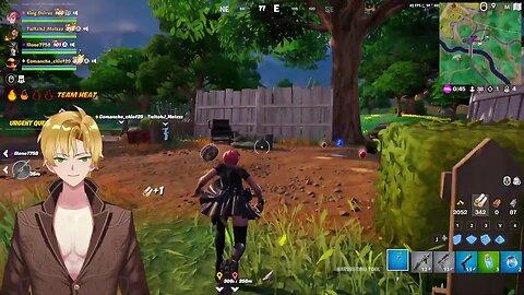 Golden King Vtuber hunts for subscribers in Fortnite