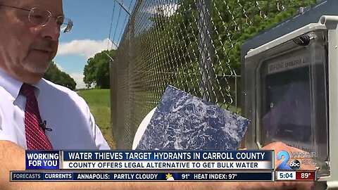 Water thieves target fire hydrants in Carroll County