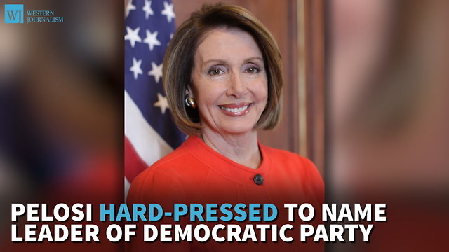 Pelosi Hard-Pressed To Name Leader of Democratic Party