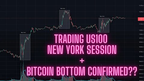 FTMO LIVE TRADING US100/30 | EVIDENCE FOR BITCOIN BOTTOM??