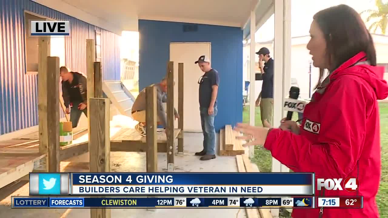 Season 4 Giving: Lee Builders Care building ramp for veterans in Bonita Springs