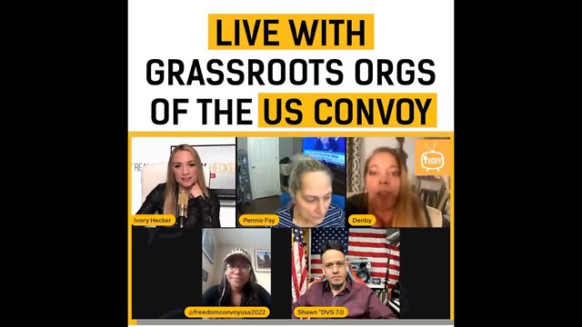 #FreedmConvoyUSA2022 Discuss grassroots organizing with Ivory Hecker.