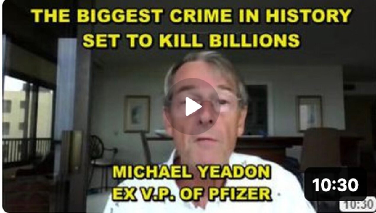 THE BIGGEST CRIME IN HISTORY IS SET TO BE UNLEASHED AND WILL KILL BILLIONS IF NOT STOPPED