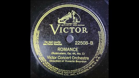 Anton Rubinstein, Rosario Bourdon, Victor Concert Orchestra – Romance