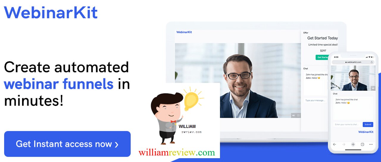 WebinarKit Review | SHORT DEMO & 1,600 BONUSES