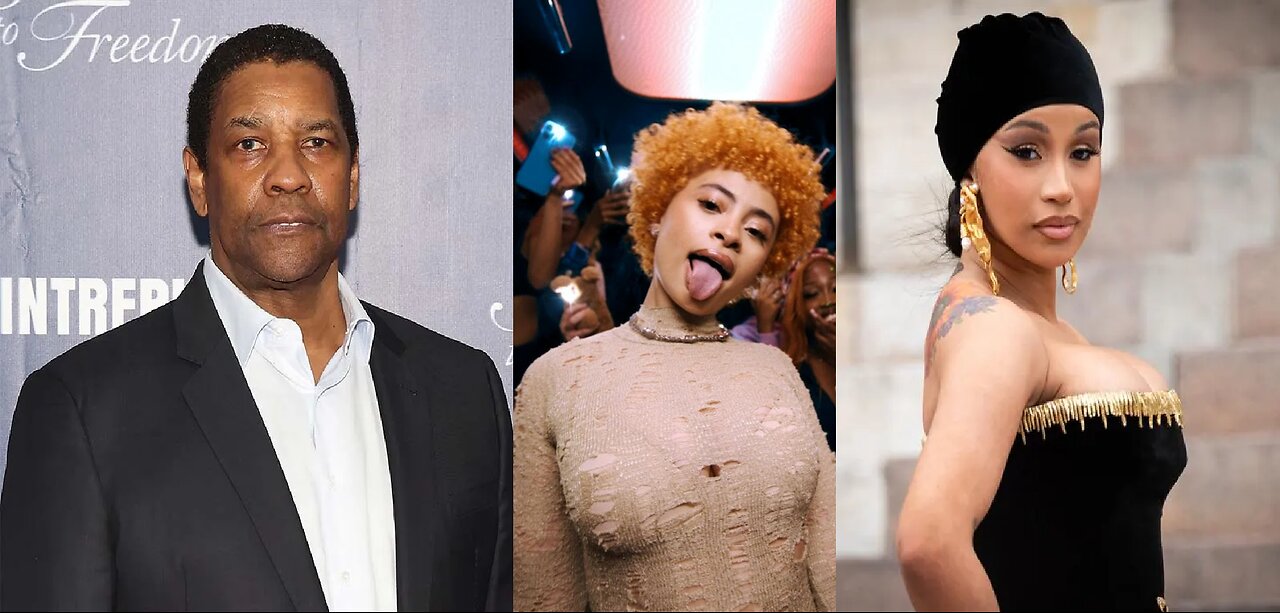 Denzel Washington Is Doing A Movie w/ Ice Spice & Loves Cardi B, Proving Ratchet Is "The Culture"