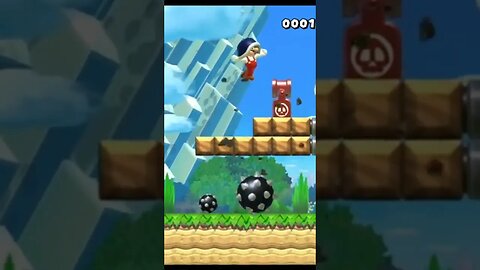 Good thing I got a helmet #supermariomaker2 #supermariobros #fail