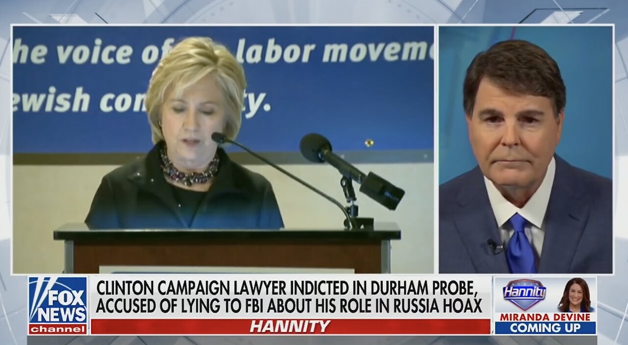 Hillary's Campaign Lawyer, Indicted For Covertly Spreading the Russia Hoax Lie to the FBI