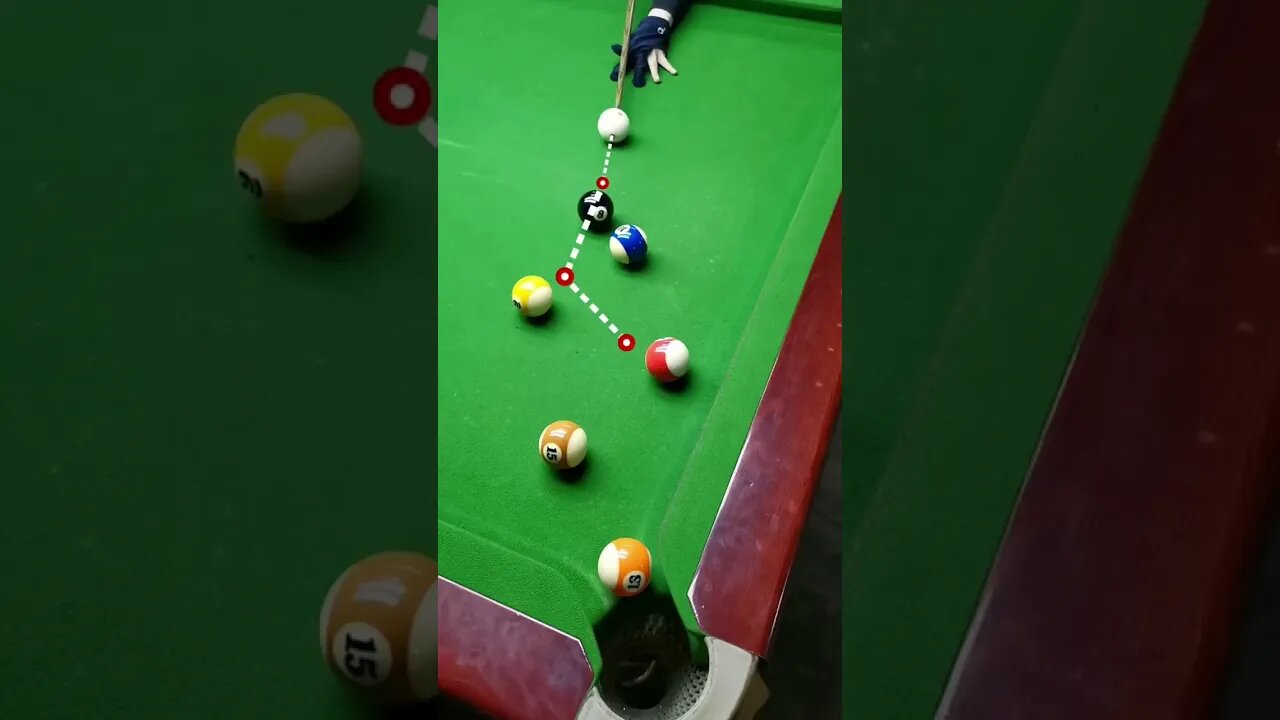 Amazing Snooker Trick in Shot #snooker #8ballpool #viral #shorts