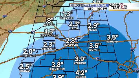 Accumulating snow.
