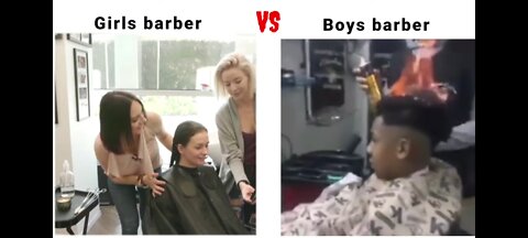 Girls barber VS Boys barber