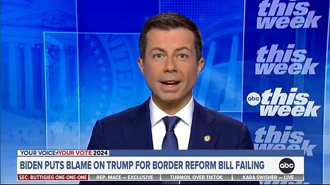 Pete Buttigieg Blames GOP For Not Securing Biden's Open Border