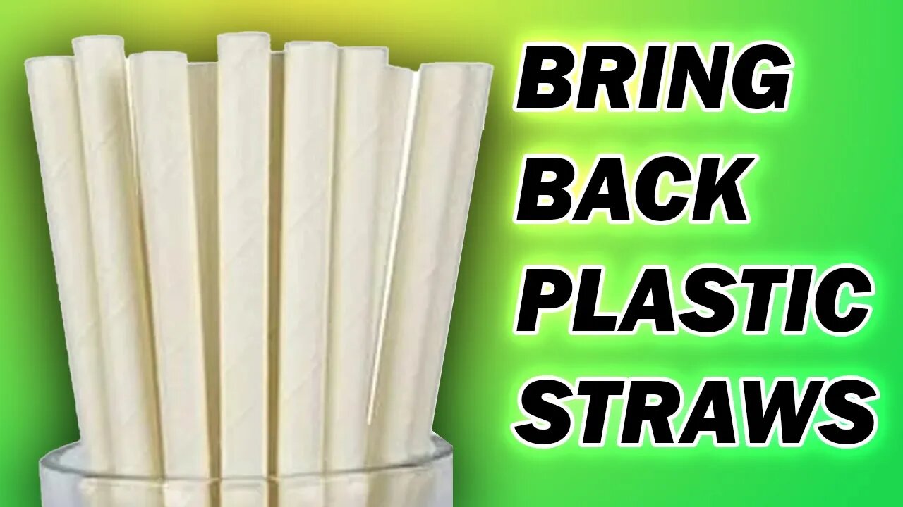 Paper Straws WORSE for Climate Change than Plastic