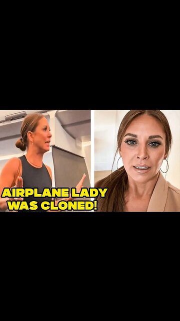Airplane LADY not REAL?