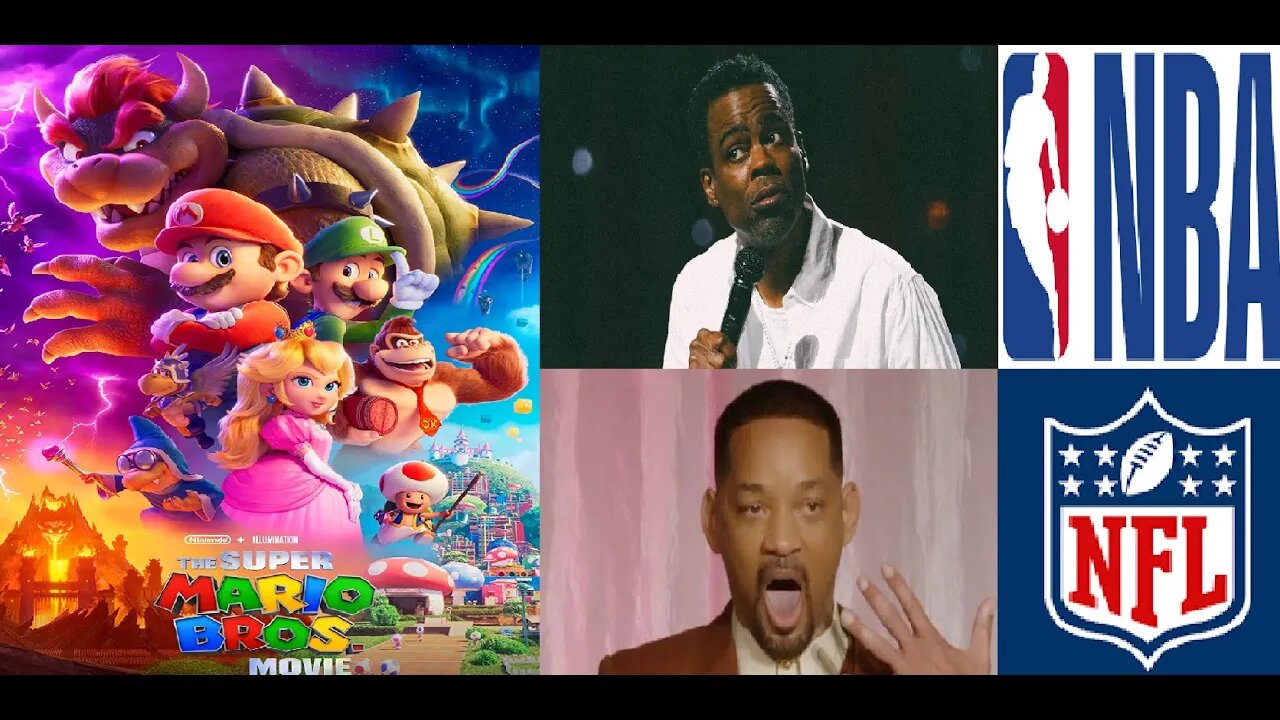 Wednesday Stream: MARIO MOVIE, Chris Rock vs. Will Smith BETTER than WWE, Thug Ballers ft. NBA & NFL