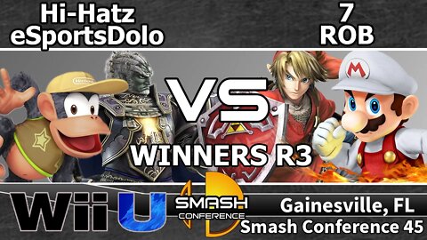 Hi-Hatz & eSportsDolo vs. 7 & ROB - SSB4 Teams Winners R3 - SC45