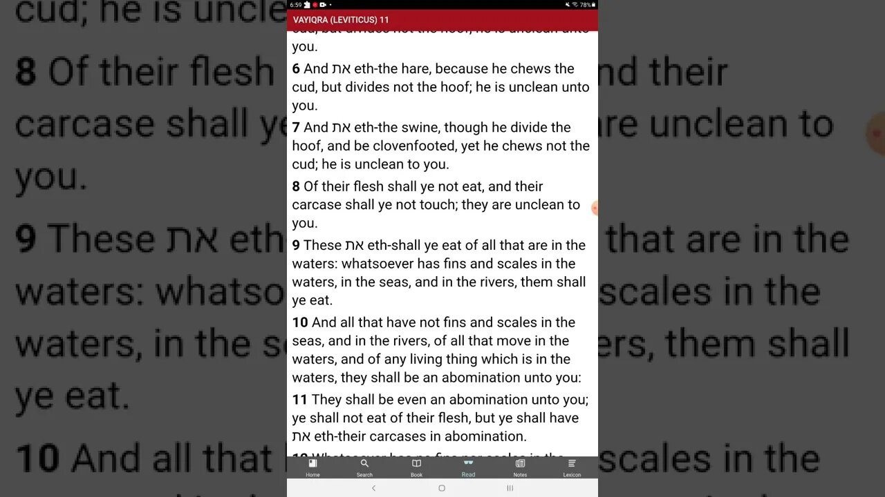 Do you eat abominations?