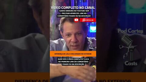 DIFERENÇA ENTRE LULA E BOLSONARO #shorts #lula #bolsonaro #haddad #fernandohaddad #eleições2022