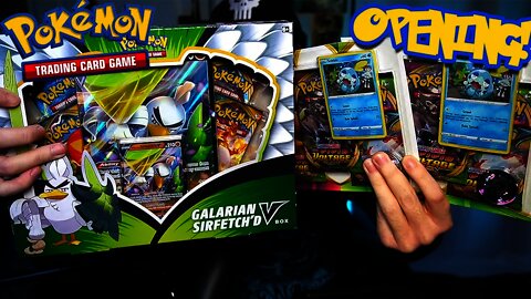 Galarian Sir Fetch'd V Box & DOUBLE Vivid Voltage Blister Pokemon Opening