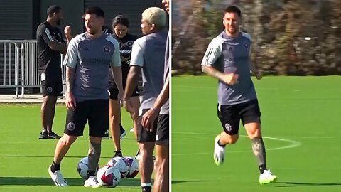 Messi takes part in FIRST training session with Inter Miami